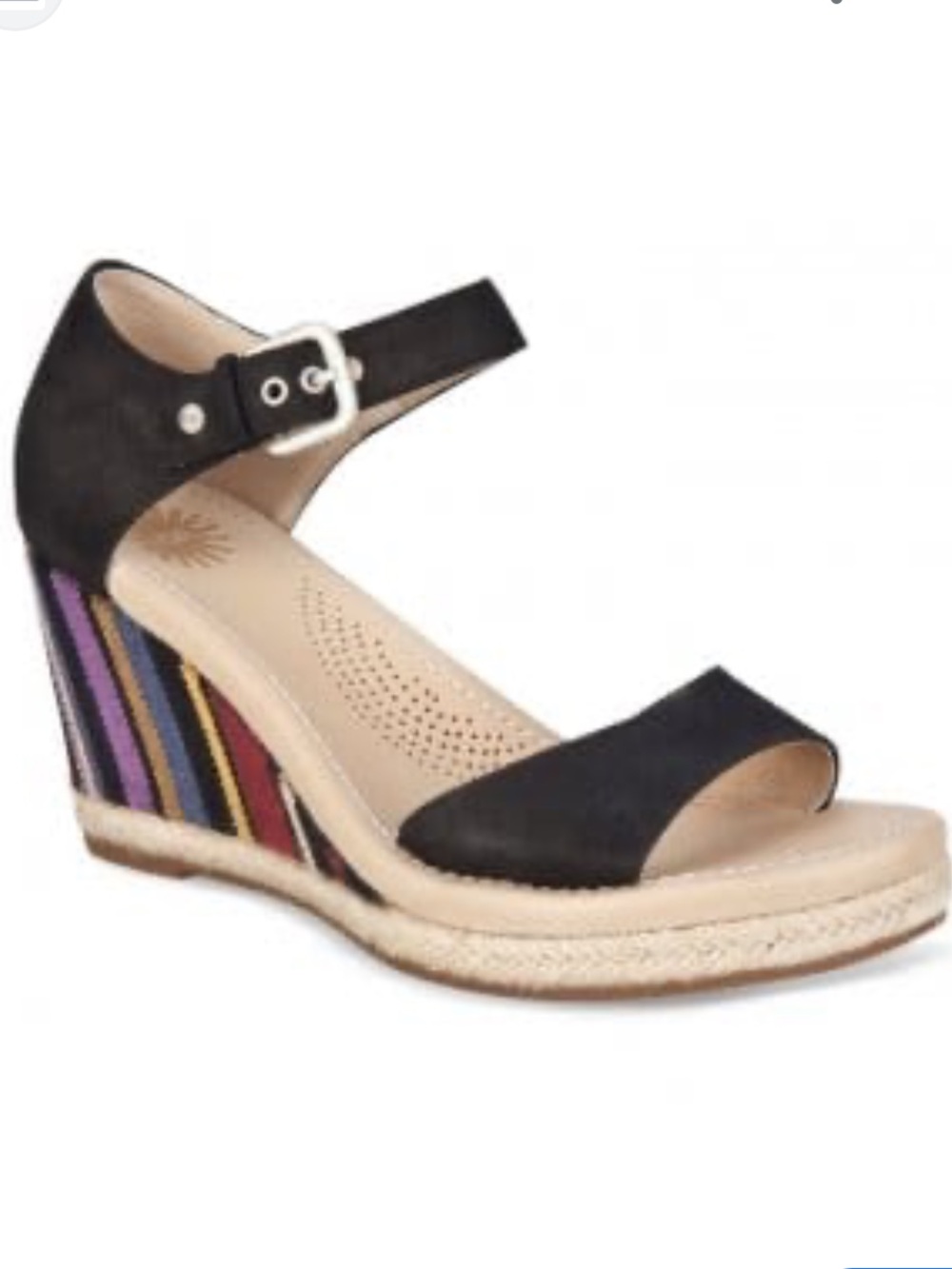 UGG Australia Atasha Women’s Peep Toe Espadrilles Wedge Sandals Size 10